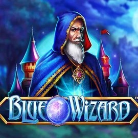 Blue Wizard logo by Quickspin at SlotsPalace Casino