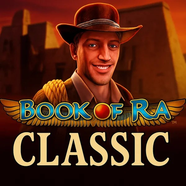 Book of Ra Classic game by Novomatic – logo hosted on SlotsPalace Casino