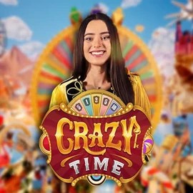 Official Live Casino logo: Crazy Time by Evolution at SlotsPalace Casino
