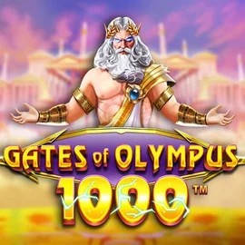 Gates of Olympus 1000 logo by Pragmatic Play SlotsPalace Casino