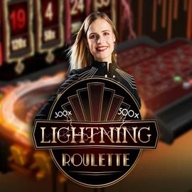 Live Casino logo of Lightning Roulette from Evolution at SlotsPalace Casino