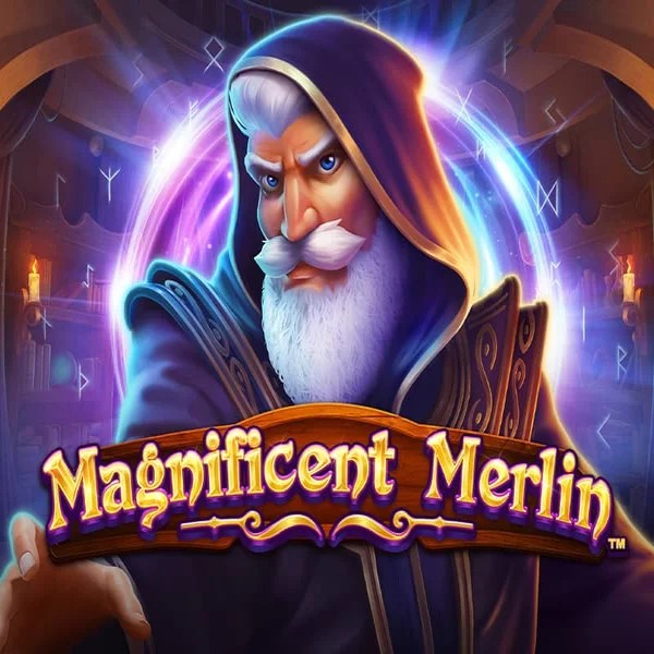 Try Magnificent Merlin slot by Greentube on slotspalacescasino.gr – logo image